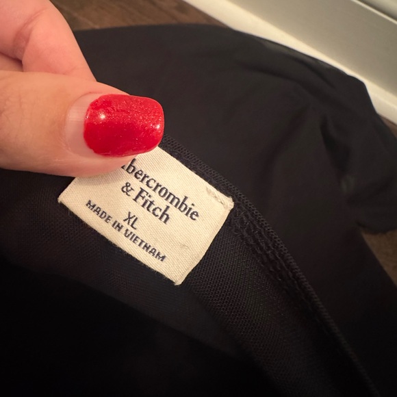 Abercrombie & Fitch Mesh Draped of the shoulder top - Picture 3 of 5